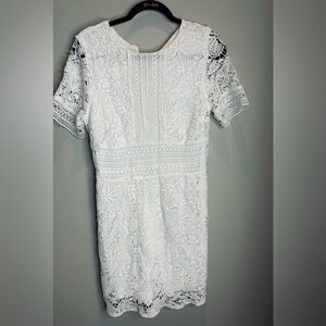 She + Sky White dress